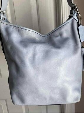 Coach Light Blue Legacy Duffle Bag